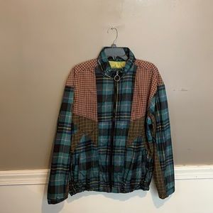 Vintage plaid windbreaker